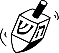 Dreidel Decal / Sticker 02