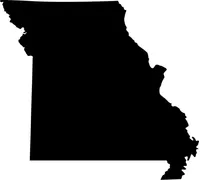 Missouri Outline Decal / Sticker 01