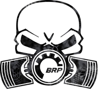 Camo BRP Piston Gas Mask Decal / Sticker 14