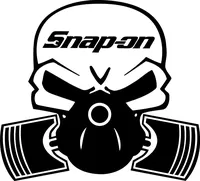 Snap-On Piston Gas Mask Decal / Sticker 09