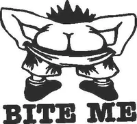 Bite Me Decal / Sticker