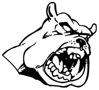 Bulldogs Mascot Decal / Sticker