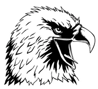 Eagles Mascot Decal / Sticker 8