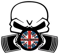 Triumph Piston Gas Mask with British Flag Decal / Sticker 41