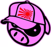 Pink JDM Pig Decal / Sticker