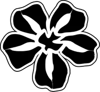 Dove Flower Decal / Sticker 07