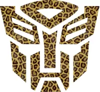 Autobot Leopard Print Decal / Sticker 30