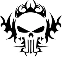 Punisher Tribal Decal / Sticker 130