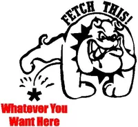 Z1 Fetch This Pee on Dog Decal / Sticker