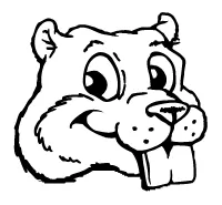 Beavers Mascot Decal / Sticker