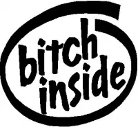 Custom CRAZY BITCH Decals and CRAZY BITCH Stickers Any Size & Color