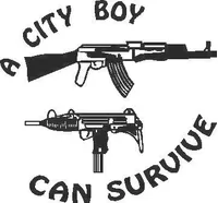 City Boys can Survive Decal / Sticker