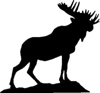 Moose Decal / Sticker 02