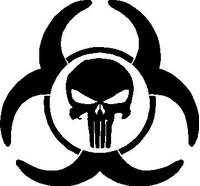 Biohazard Punisher Decal / Sticker