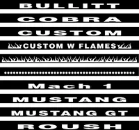 3rd (Third) Brake Light Cover Fits 94-98 Mustang Decal / Sticker
