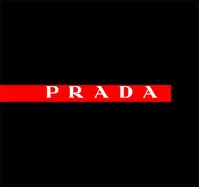 Black, Red and White Prada Decal / Sticker 04