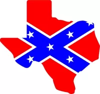 Texas Rebel / Confederate Flag Decal / Sticker 03