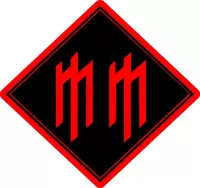 Marilyn Manson Diamond MM Decal / Sticker 06