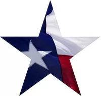 Texas Flag Star Decal / Sticker 01