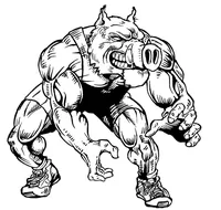 Wrestling Razorbacks Mascots Decal / Sticker 1