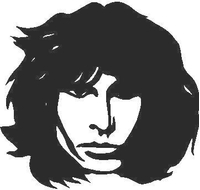 Jim Morrison Face Decal / Sticker