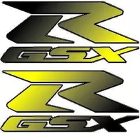 Black to Yellow GSXR pair Decals / Stickers