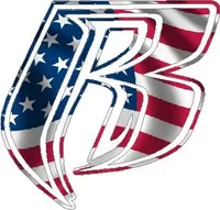 American Flag Ruff Ryders Decal / Sticker
