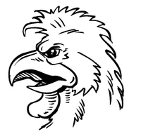 Gamecocks Mascot Head Decal / Sticker 3