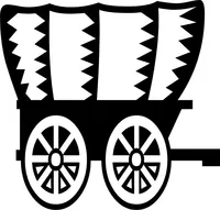 Covered Wagon Decal / Sticker 01