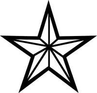 Star Decal / Sticker 17