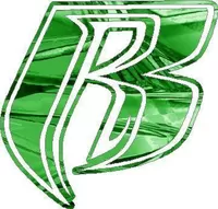 Green Shattered Chrome Ruff Ryders Decal / Sticker