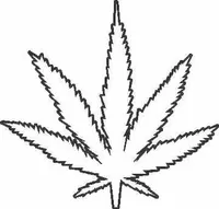 Pot Leaf Decal / Sticker 02