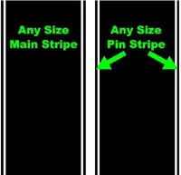 8 Inch Wide Pin Stripe Racing Stripe Decal / Sticker