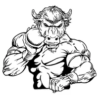 Shot Put Buffalo Mascot Decal / Sticker tf2