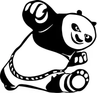 Kung Fu Panda Decal / Sticker 01