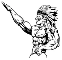 Weightlifting Braves / Indians / Chiefs Mascot Decal / Sticker wt2