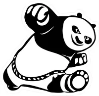 Kung Fu Panda Decal / Sticker 02