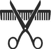 Comb and Scissors Decal / Sticker