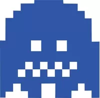 Pac-Man Blue Ghost Decal / Sticker 10