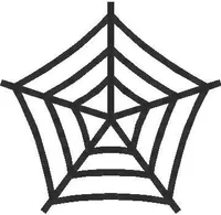Spiderweb Decal / Sticker 03