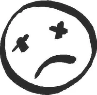 Dead Sad Face Decal / Sticker