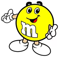 Yellow M&M Decal / Sticker 70