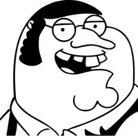 British Peter Griffin Decal / Sticker 02