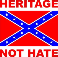 Heritage Not Hate Confederate Flag Decal / Sticker 03