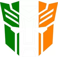 Irish Flag Autobot Decal / Sticker 06