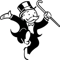 Rich Monopoly Man Decal / Sticker 01