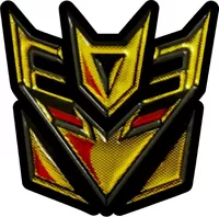 Gold Decepticon Decal / Sticker 42