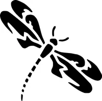 Dragonfly Decal / Sticker 01