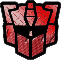 Autobot G2 Red Carbon Plate Decal / Sticker