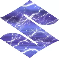 Blue Lightning Suzuki logo Decal / Sticker